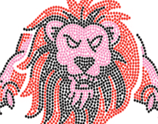 Lion Rhinestone Design