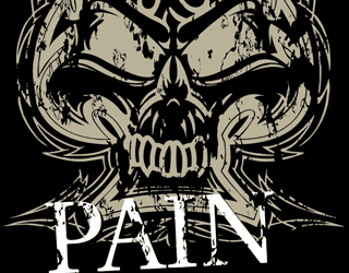 Pain Skull Graphic